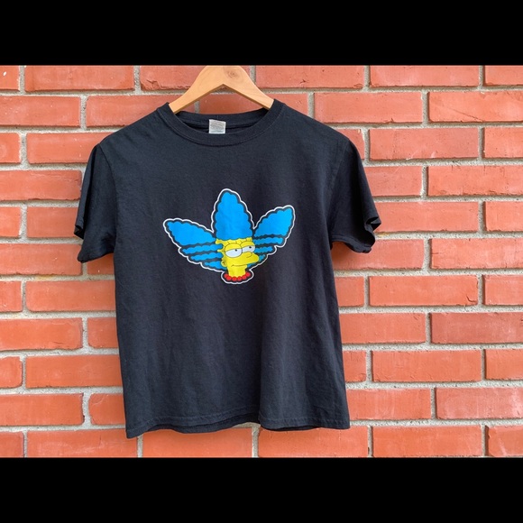 Gildan | Tops | Rare Marge Simpson Adidas Hair Shirt | Poshmark